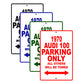 1970 Audi 100 Car Parking Only All Others Will Be Towed 