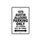 1970 Austin Allegro Car Parking Only All Others Will Be Towed Metal Sign 