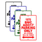 1970 BMC ADO17 Car Parking Only All Others Will Be Towed Signs