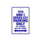 1970 BMW 3 Series E21 Car Parking Only All Others Will Be Towed Metal Sign Plate