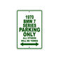 1970 BMW 7 Series Car Parking Only All Others Will Be Towed Sign Plate