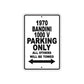 1970 Bandini 1000 V Car Parking Only All Others Will Be Towed Metal Sign 