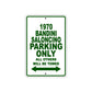 1970 Bandini Saloncino Car Parking Only All Others Will Be Towed Sign Plate