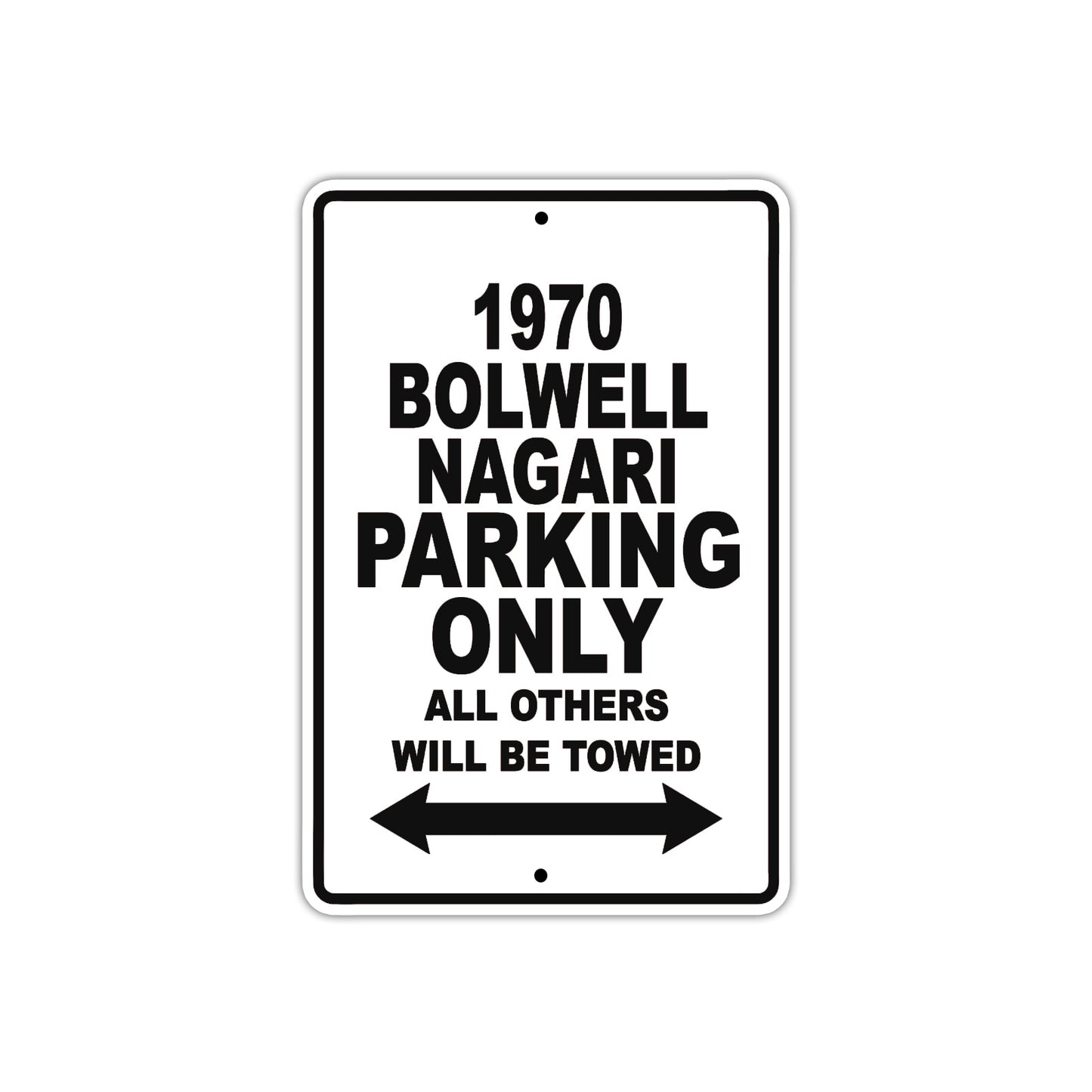 1970 Bolwell Nagari Car Parking Only All Others Will Be Towed Metal Sign 
