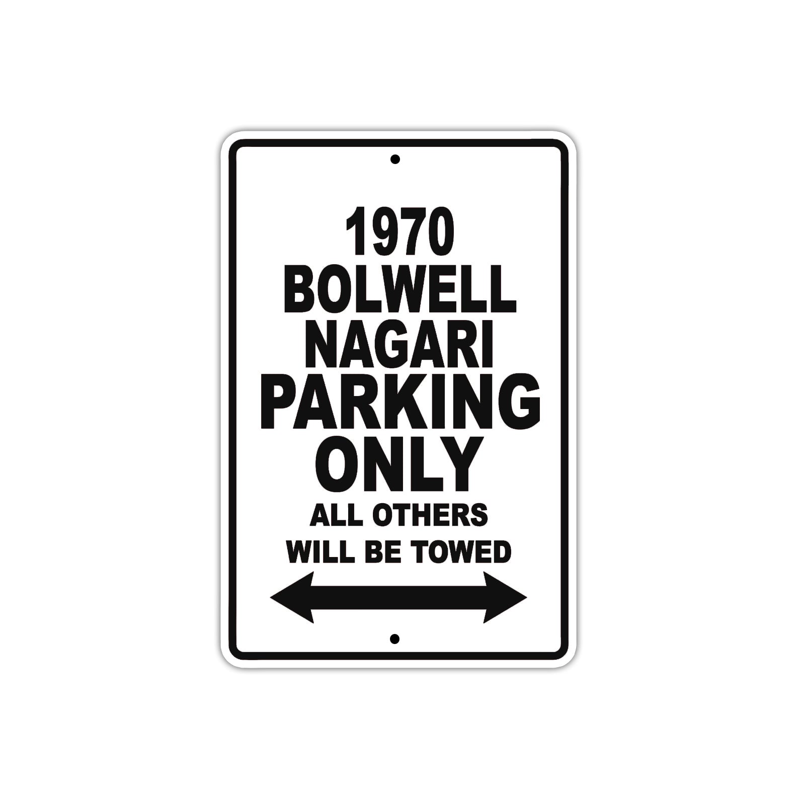 1970 Bolwell Nagari Car Parking Only All Others Will Be Towed Metal Sign 