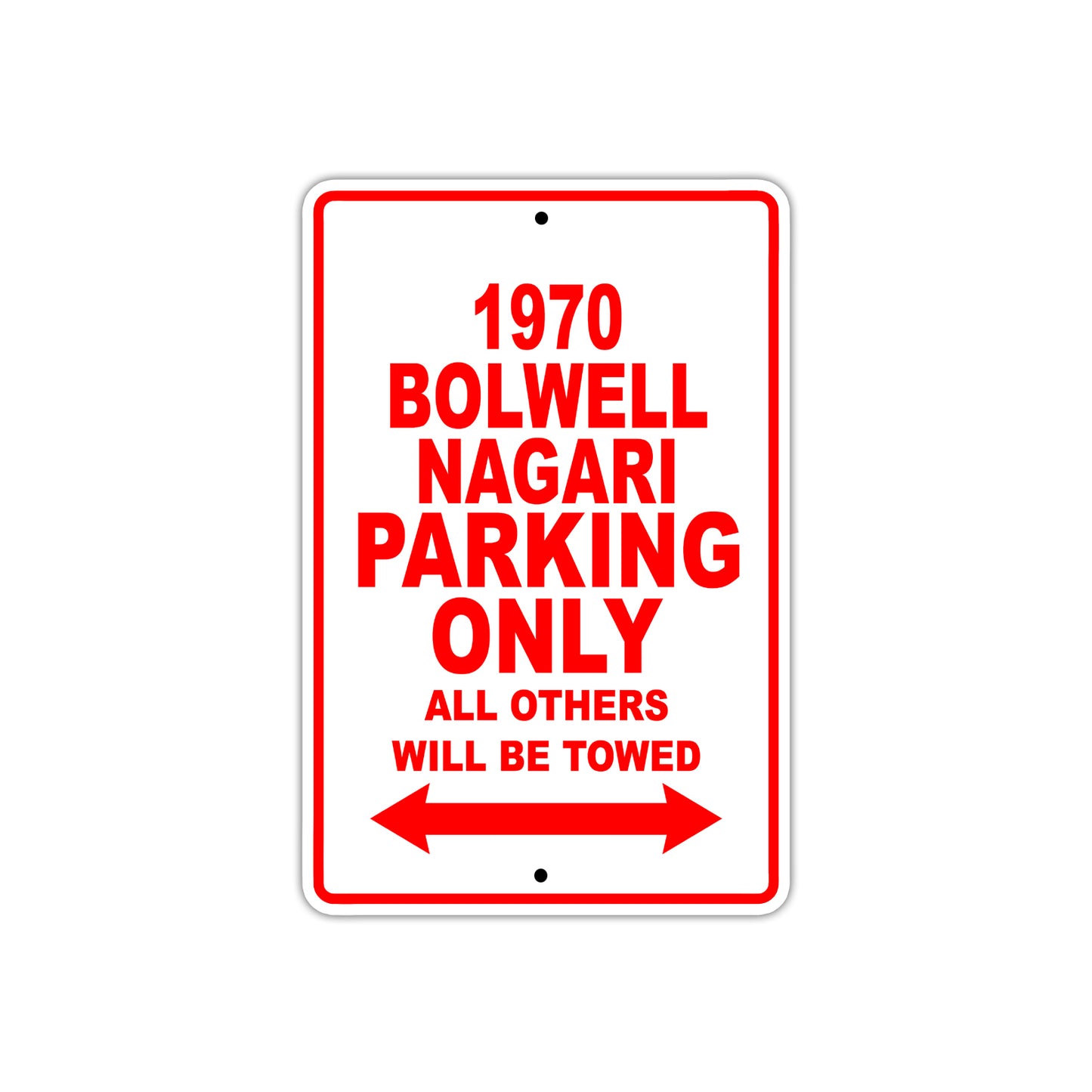 1970 Bolwell Nagari Car Parking Only All Others Will Be Towed Sign