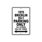 1970 Bricklin SV-1 Car Parking Only All Others Will Be Towed Metal Sign 