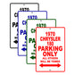 1970 Chrysler 180 Car Parking Only All Others Will Be Towed Signs