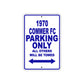 1970 Commer FC Car Parking Only All Others Will Be Towed Metal Sign Plate