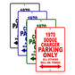 1970 Dodge Charger Car Parking Only All Others Will Be Towed Signs