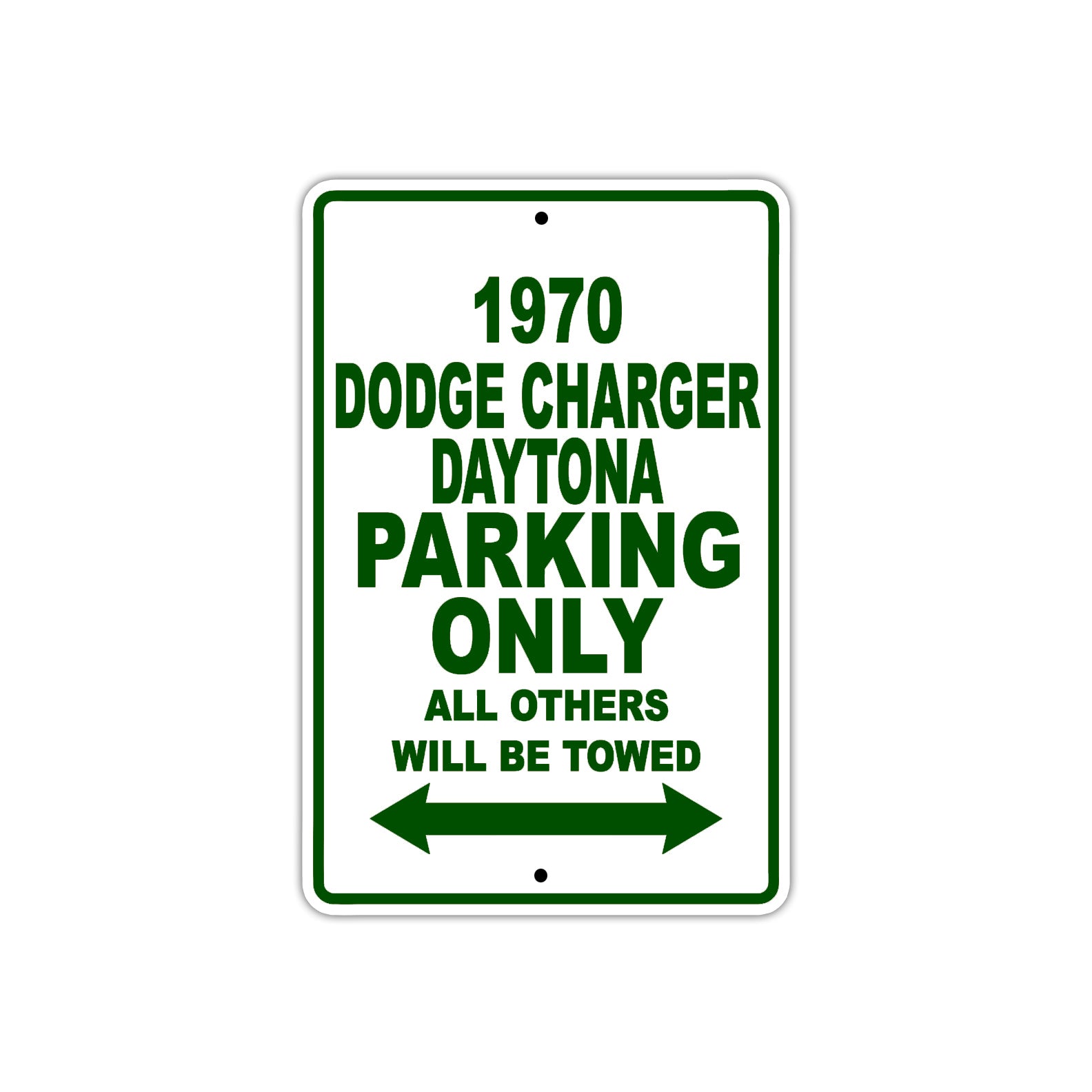 1970 Dodge Charger Daytona Car Parking Only All Others Will Be Towed Sign Plate