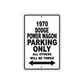 1970 Dodge Power Wagon Car Parking Only All Others Will Be Towed Aluminum Metal Sign 