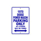 1970 Dodge Power Wagon Car Parking Only All Others Will Be Towed Metal Sign 