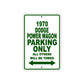 1970 Dodge Power Wagon Car Parking Only All Others Will Be Towed Metal Sign Plate