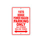 1970 Dodge Power Wagon Car Parking Only All Others Will Be Towed Sign Plate