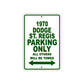 1970 Dodge ST. Regis Car Parking Only All Others Will Be Towed Metal Sign Plate