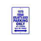 1970 Ferrari Berlinetta Boxer Car Parking Only All Others Will Be Towed Metal Sign Plate