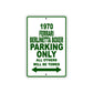 1970 Ferrari Berlinetta Boxer Car Parking Only All Others Will Be Towed Sign Plate