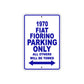 1970 Fiat Fiorino Car Parking Only All Others Will Be Towed Metal Sign Plate