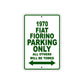 1970 Fiat Fiorino Car Parking Only All Others Will Be Towed Sign Plate