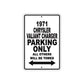 1971 Chrysler Valiant Charger Car Parking Only All Others Will Be Towed Metal Sign 