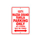 1971 Mazda Grand Familia Car Parking Only All Others Will Be Towed Sign