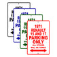 1971 Renault 15 and 17 Car Parking Only All Others Will Be Towed Signs