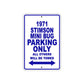 1971 Stimson Mini Bug Car Parking Only All Others Will Be Towed Metal Sign Plate