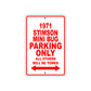 1971 Stimson Mini Bug Car Parking Only All Others Will Be Towed Sign