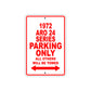 1972 ARO 24 Series Car Parking Only All Others Will Be Towed Sign