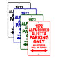 1972 Alfa Romeo Alfetta Car Parking Only All Others Will Be Towed Signs