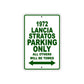 1972 Lancia Stratos Car Parking Only All Others Will Be Towed Sign Plate