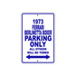 1973 Ferrari Berlinetta Boxer Car Parking Only All Others Will Be Towed Metal Sign Plate