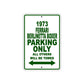 1973 Ferrari Berlinetta Boxer Car Parking Only All Others Will Be Towed Sign Plate