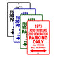 1973 Ford Mustang 2nd Generation Car Parking Only All Others Will Be Towed Signs
