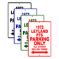 1973 Leyland P76 Car Parking Only All Others Will Be Towed Signs