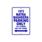 1973 Matra Bagheera Car Parking Only All Others Will Be Towed Aluminum Sign Plate