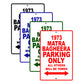 1973 Matra Bagheera Car Parking Only All Others Will Be Towed Signs