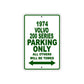 1974 Volvo 200 Series Car Parking Only All Others Will Be Towed Sign Plate