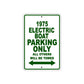 1975 Electric Boat Parking Only All Others Will Be Towed Sign Plate