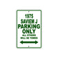 1975 Saviem J Parking Only All Others Will Be Towed Sign Plate