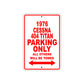 1976 Cessna 404 Titan Parking Only All Others Will Be Towed Sign
