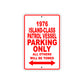 1976 Island-Class Patrol Vessel Parking Only All Others Will Be Towed Sign