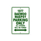 1977 Daewoo Maepsy Car Parking Only All Others Will Be Towed Sign Plate
