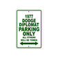 1977 Dodge Diplomat Car Parking Only All Others Will Be Towed Sign Plate