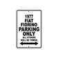 1977 Fiat Fiorino Car Parking Only All Others Will Be Towed Sign Plate