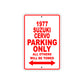 1977 Suzuki Cervo Car Parking Only All Others Will Be Towed Sign Plate