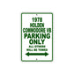 1978 Holden Commodore VB Car Parking Only All Others Will Be Towed Sign Plate