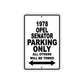 1978 Opel Senator Car Parking Only All Others Will Be Towed Metal Sign  