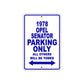 1978 Opel Senator Car Parking Only All Others Will Be Towed Metal Sign Plate
